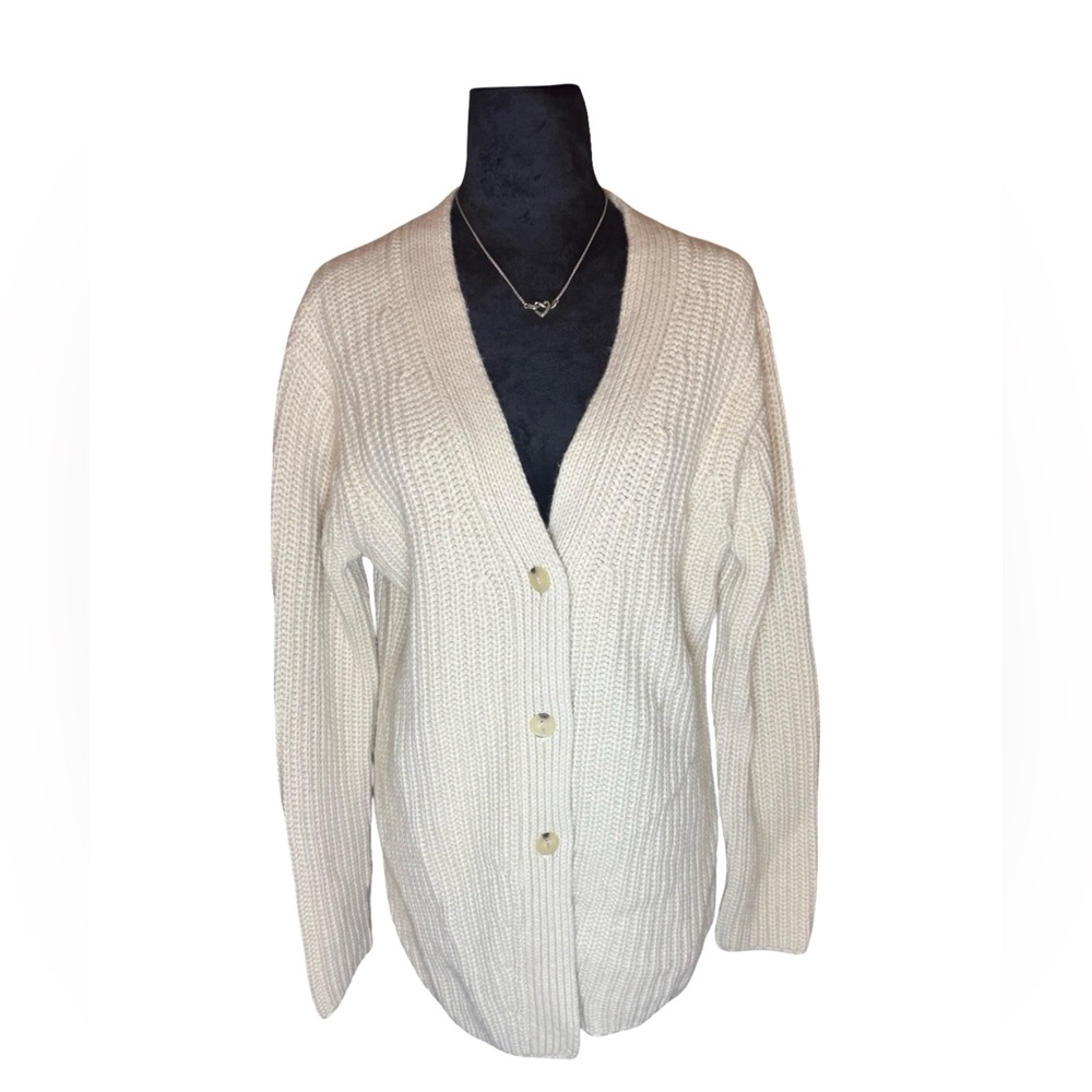 Vince Wool Yak Blend Textured Cardigan Sweater S Excellent